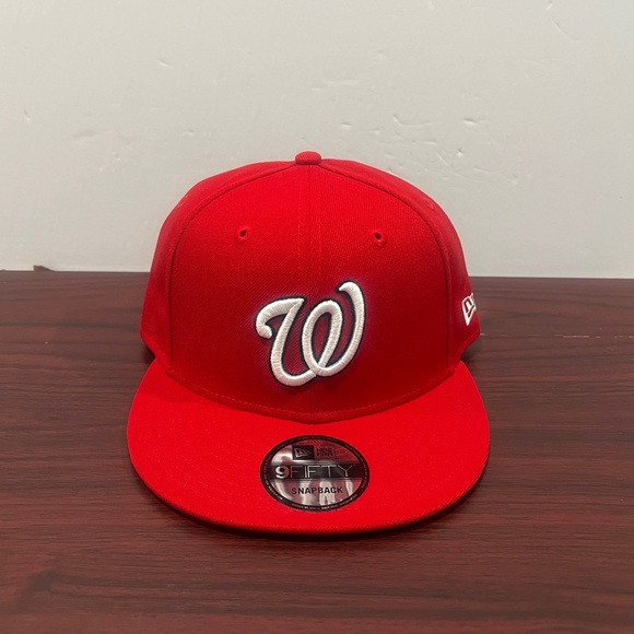 New Era, 9Fifty Snapback, Washington Nationals, Red & White - Picture 1 of 8
